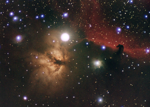 Flame-Horsehead Nebula